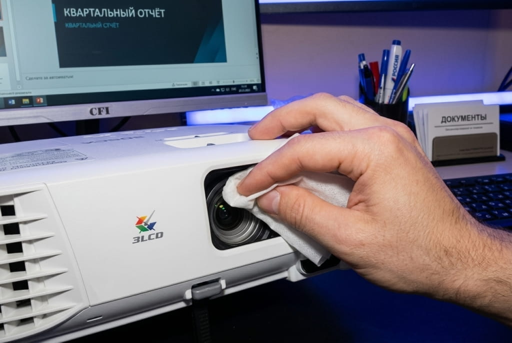 Чистка проектора