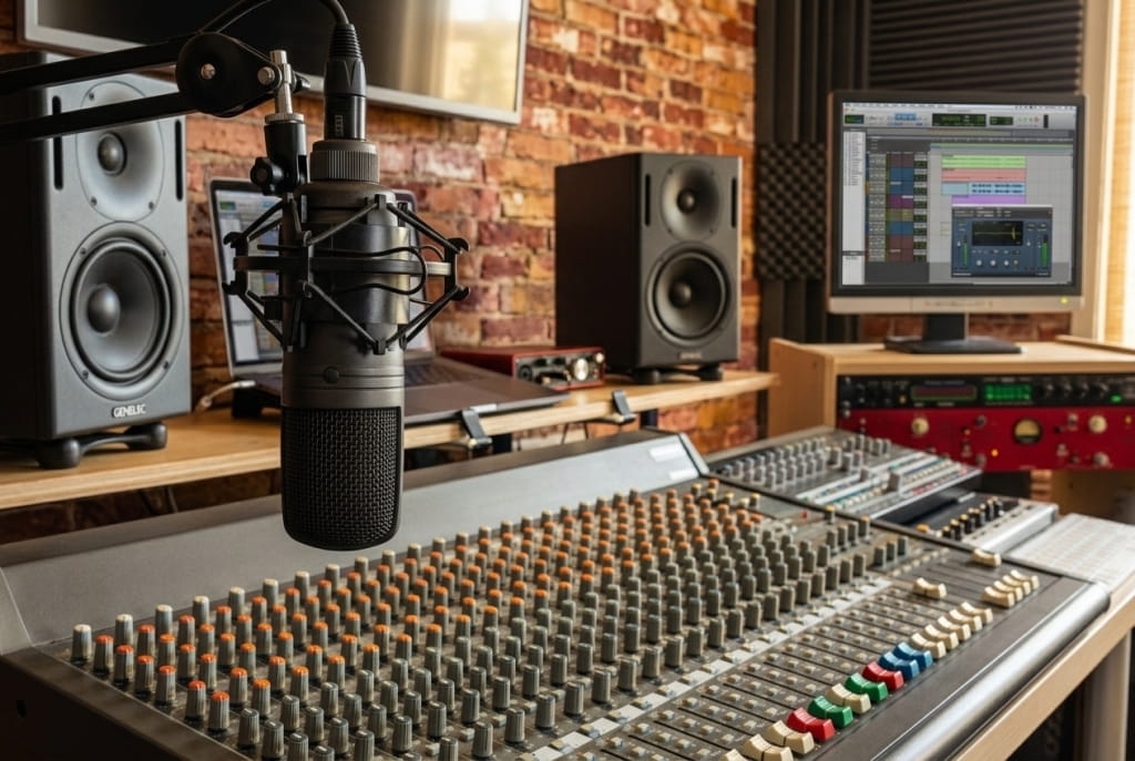 Микрофон для студии звукозаписи Микрофон для студии звукозаписи