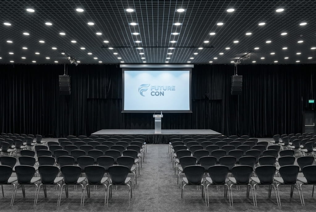 Акустическая система в конференц-зале Акустическая система в конференц-зале