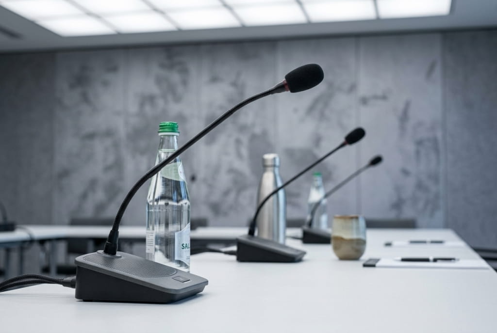 Качественные микрофоны - неотъемлемая часть оборудования конференц-залов и переговорных