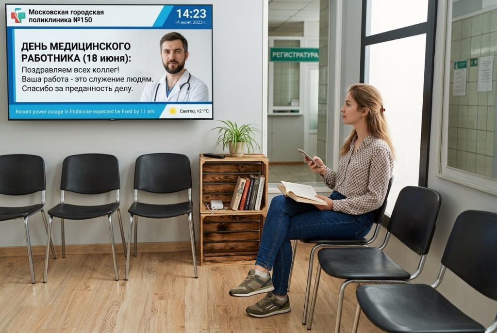 Digital Signage в клинике Digital Signage в клинике