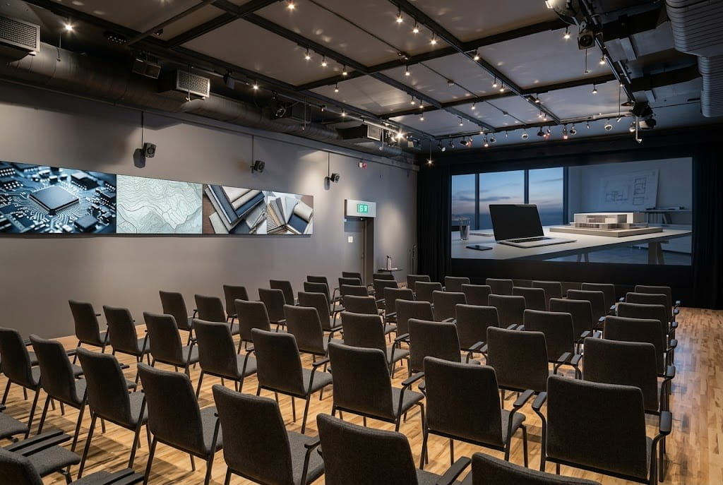 Мониторы в актовом зале