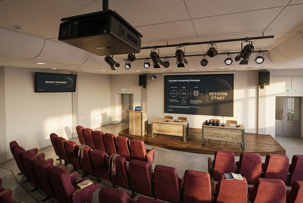 Проектор в конференц-зале