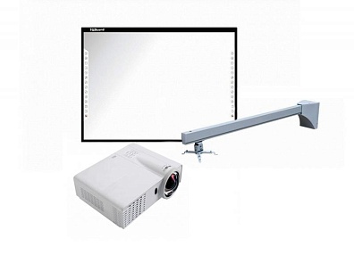 Интерактивный Комплект IQBoard N82/X309ST/WTH130 - доска IQBoard DVT TN082 + проектор Optoma X309ST + крепление для проектора Wize WTH130