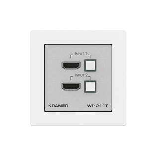 Коммутатор 2х1 Kramer Electronics WP-211T/EU-80/86(W)