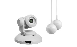 Комплект с камерой ConferenceSHOT AV Bundle - CeilingMIC 2 (без акустики) белый) Vaddio 999-99950-701W