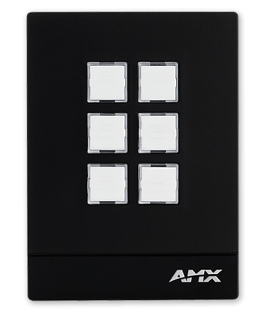 Massio 6-кнопочный Ethernet ControlPad, Белый, вертикальный FG2102-06P-W AMX MCP-106P-WH
