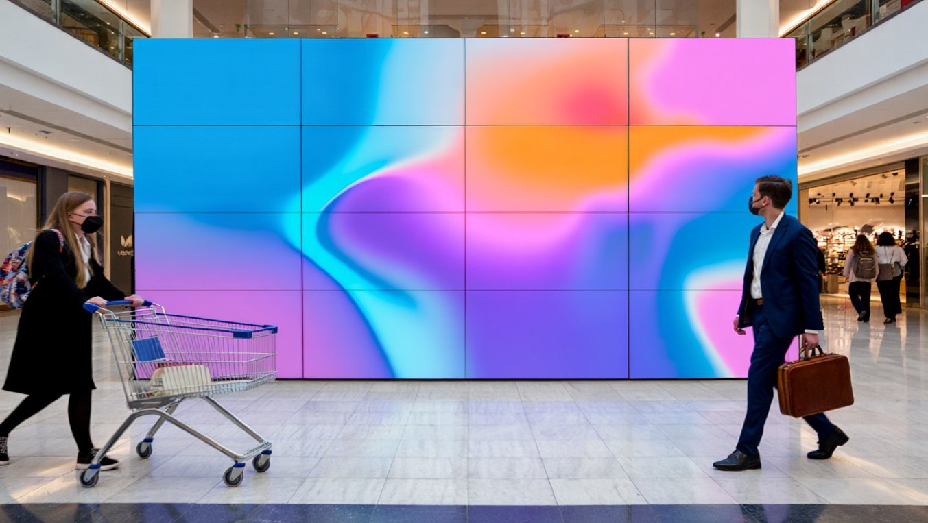 Монтаж видеостены